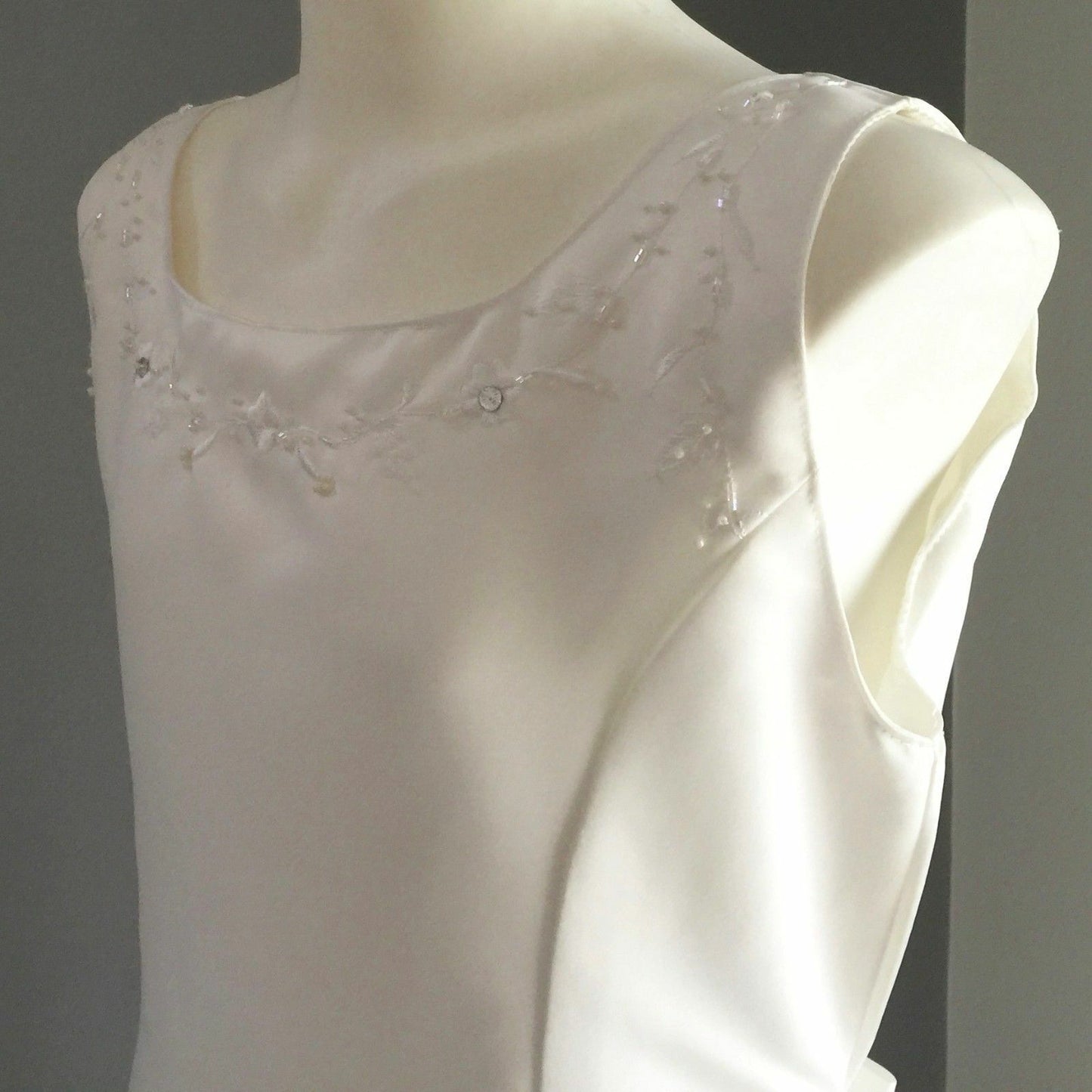 New OUR SMALL WORLD Communion Dress Flower Girl Ivory Formal Girls Size 10