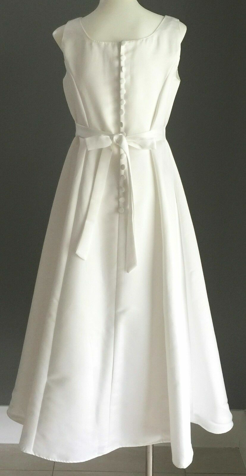 New OUR SMALL WORLD Communion Dress Flower Girl Ivory Formal Girls Size 10