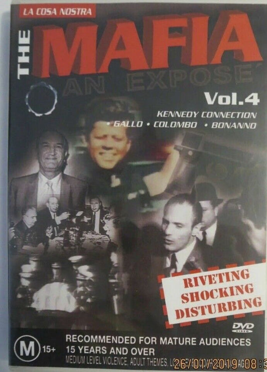 DVD The Mafia An Expose Vol 4 Kennedy Connection Gallo Columbo Bonanno Crime