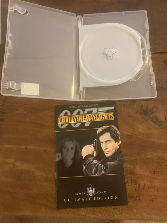 EMPTY CASE & Booklet ONLY 007 The Living Daylights James Bond   *NO DISCS