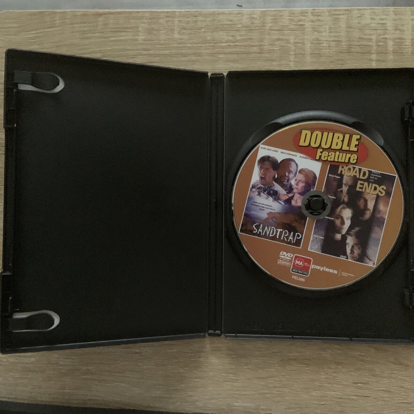 DVD Double Feature SANDTRAP plus ROAD ENDS 2 Movies on 1 Disc Drama Thriller