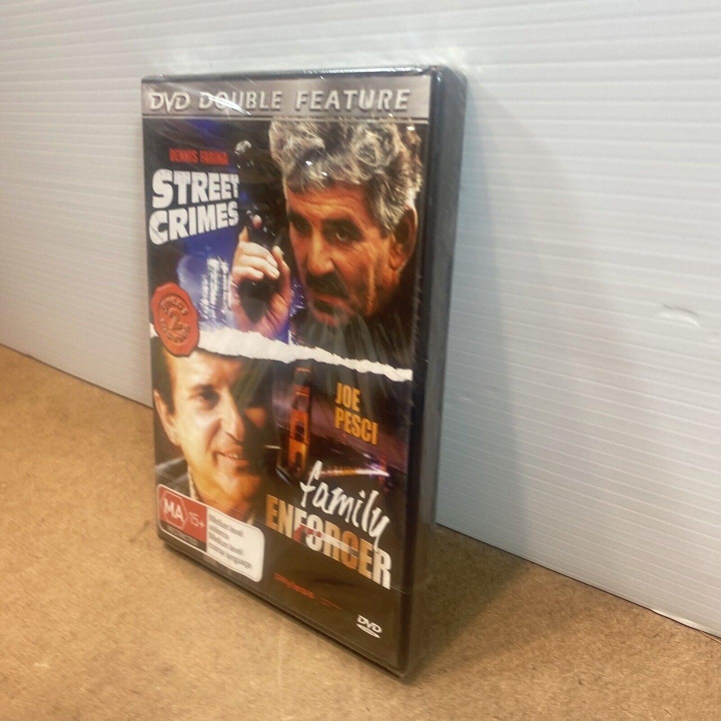 DVD FAMILY ENFORCER + STREET CRIMES Double The Death Collector 1992 Sealed NEW
