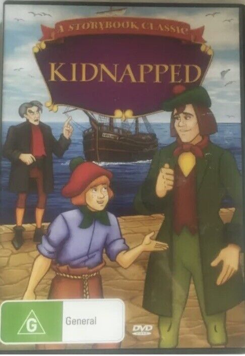 DVD KIDNAPPED 1999 Storybook Classic Animated Childrens Movie Pirates Ships NEW