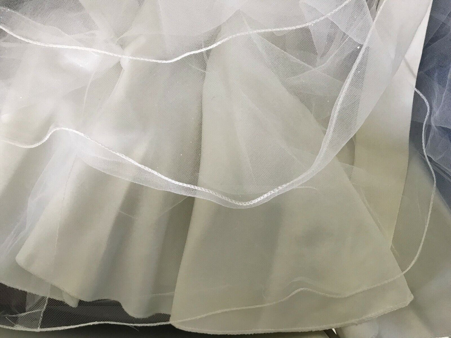 Baby Girl JUST ADORABLE Tulle Skirt TieBack Dress Baby Off White Sleeveless Sz 0