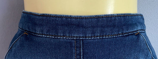 Baby Girl NEXT Soft Denim Elasticised Waist Skirt Size 18 Months - 2 Years