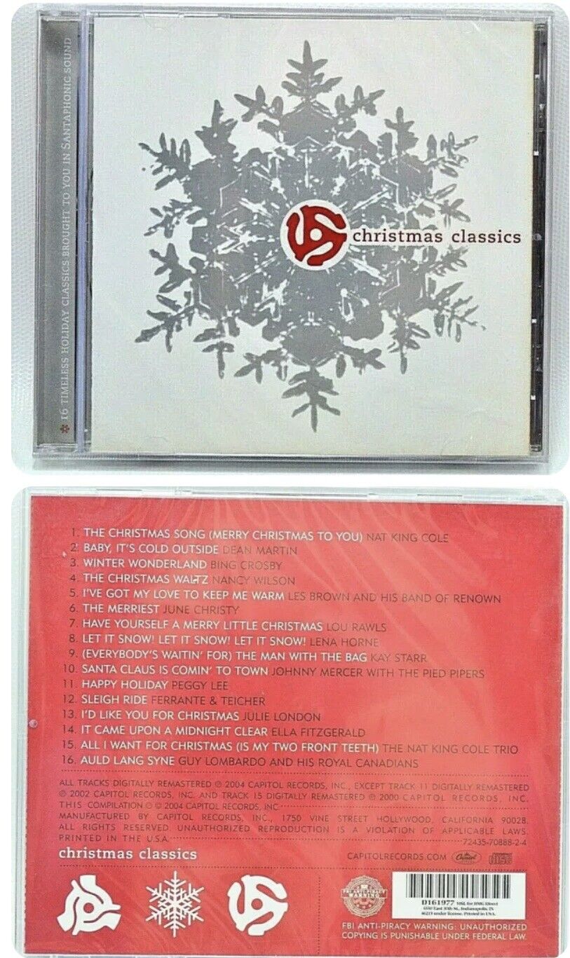 CD Christmas Classics DEAN MARTIN KAY STARR PEGGY LEE Xmas Album Festive