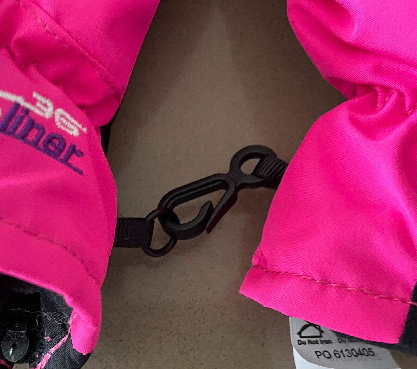 LEVEL Girls "Lucky" Pink Mittens Waterproof ThermoLiner Snow  Gloves 2-3yrs