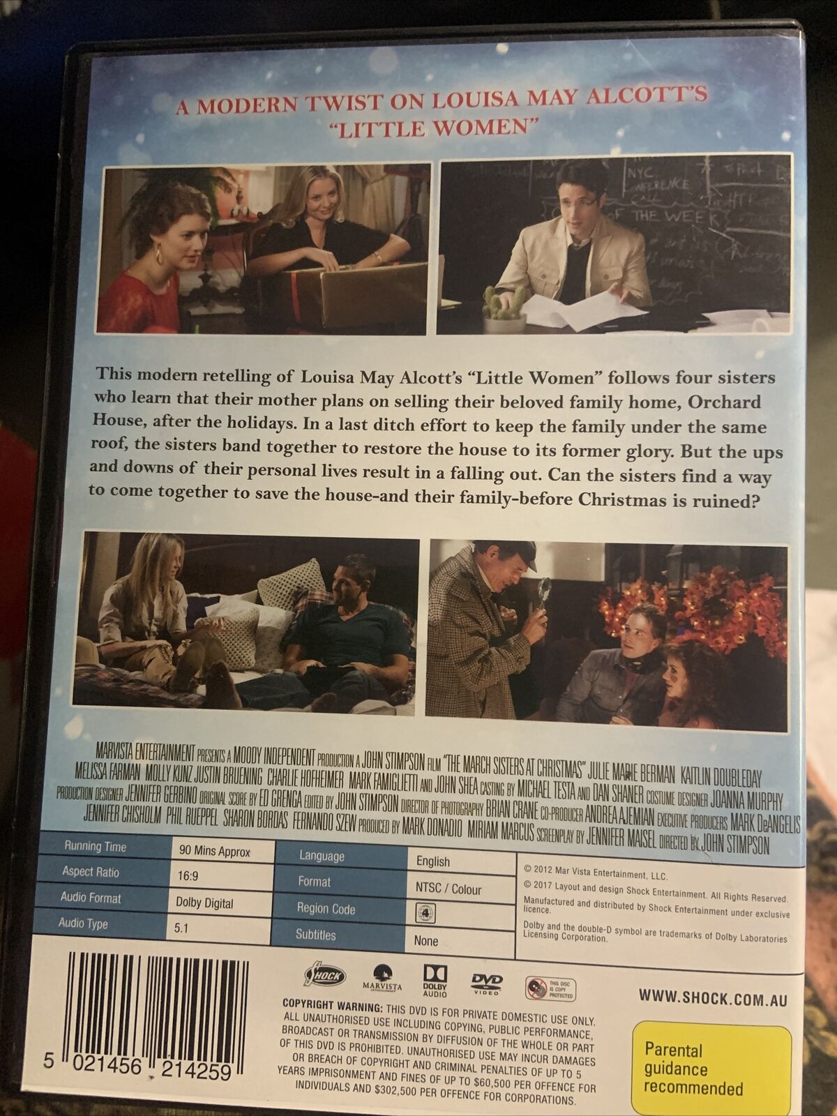 DVD The March Sisters At Christmas Julie Marie Berman Twist On Little Women