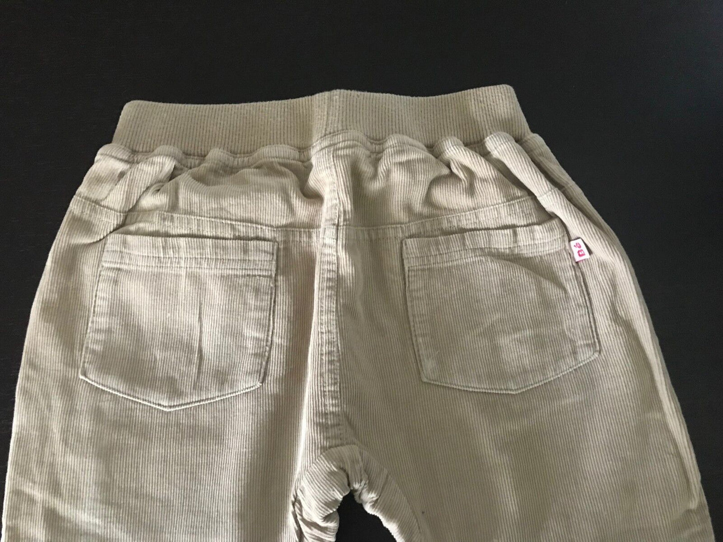 Baby Boy BEBE by MINIHAHA Beige Corduroy Elastic Waist Pants Size 1