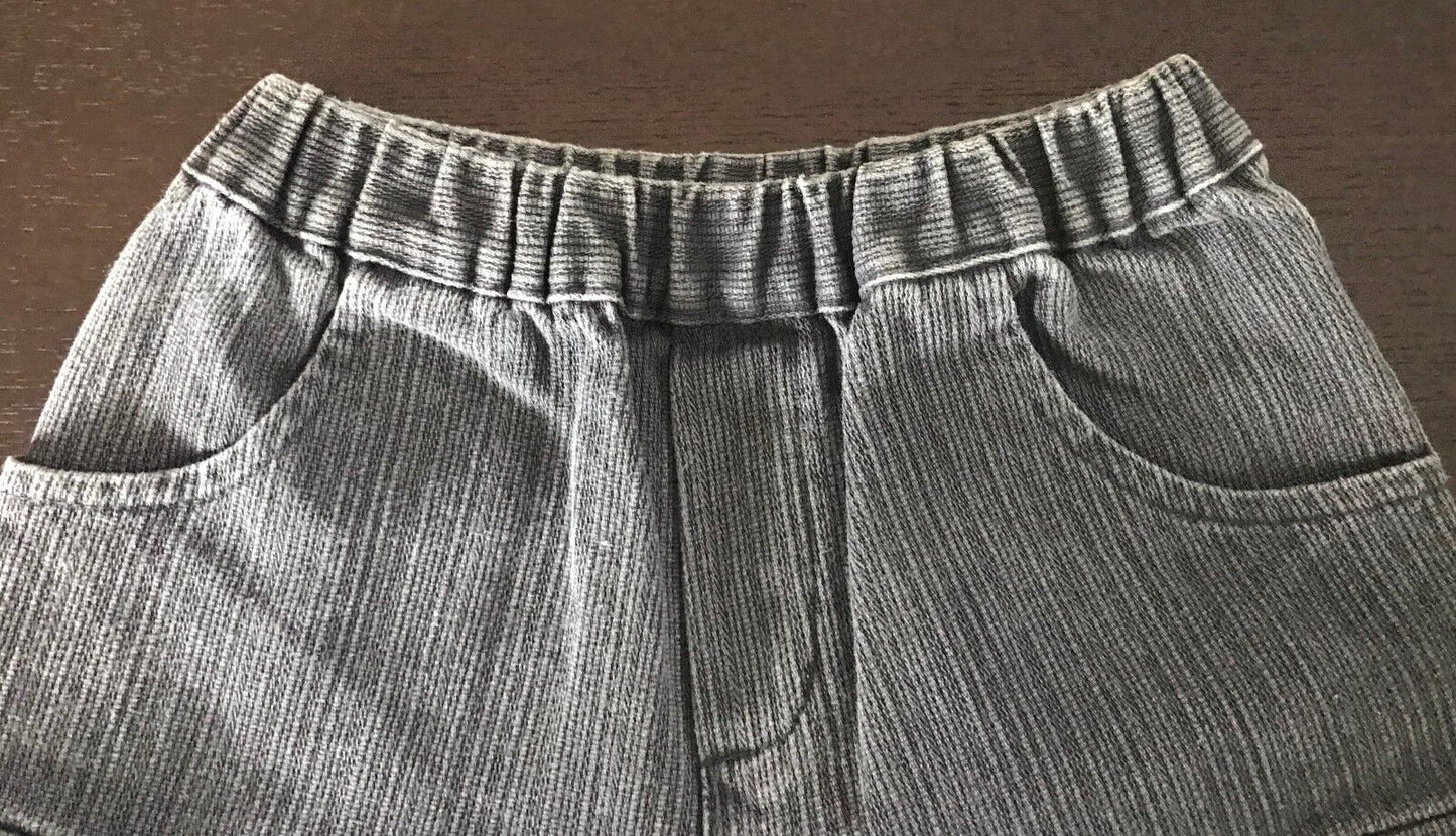 Baby Boy BEBE by MINIHAHA Grey Wash Denim Shorts Size 00 3 - 6 Months Essential