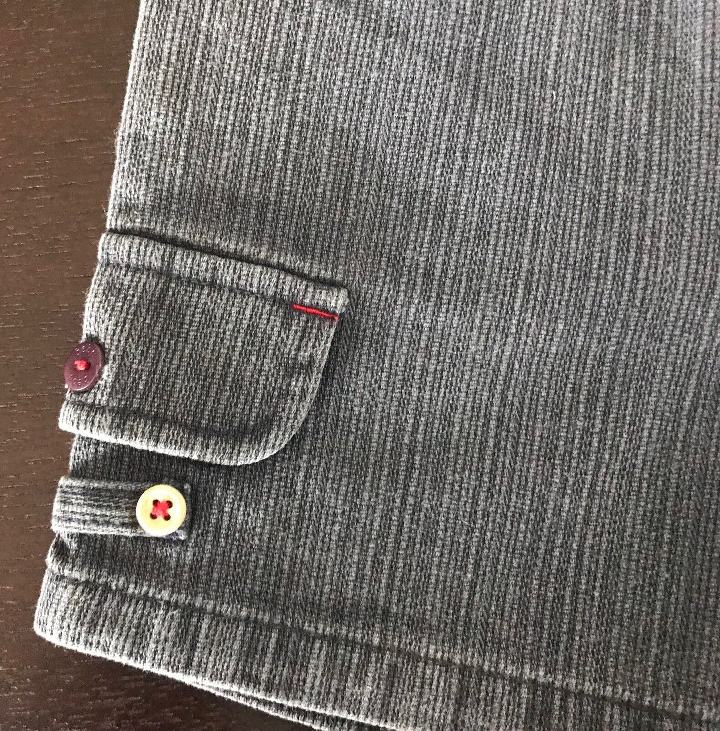 Baby Boy BEBE by MINIHAHA Grey Wash Denim Shorts Size 00 3 - 6 Months Essential