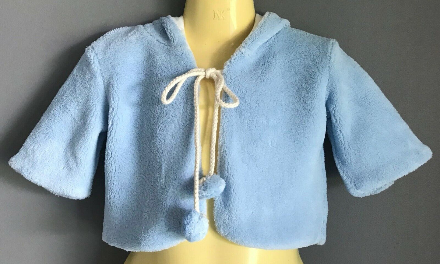 Baby COTTON CANDY Hoodie Jacket Blue Polar Fleece Size 0 6 Months NEW