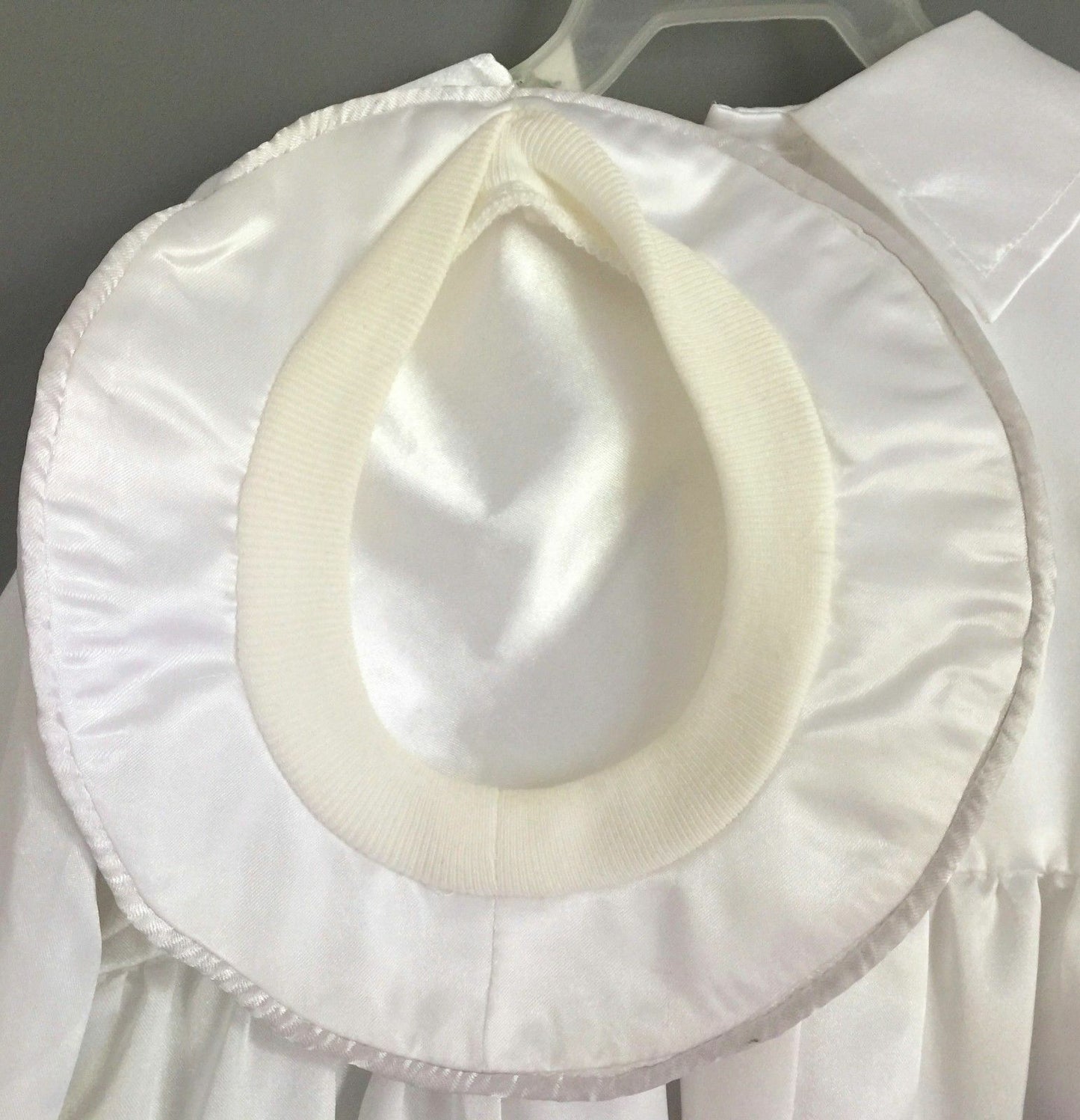 Baby Boy CLEVER BEAN White Baptism Christening Romper One Piece Hat Size 00 NEW