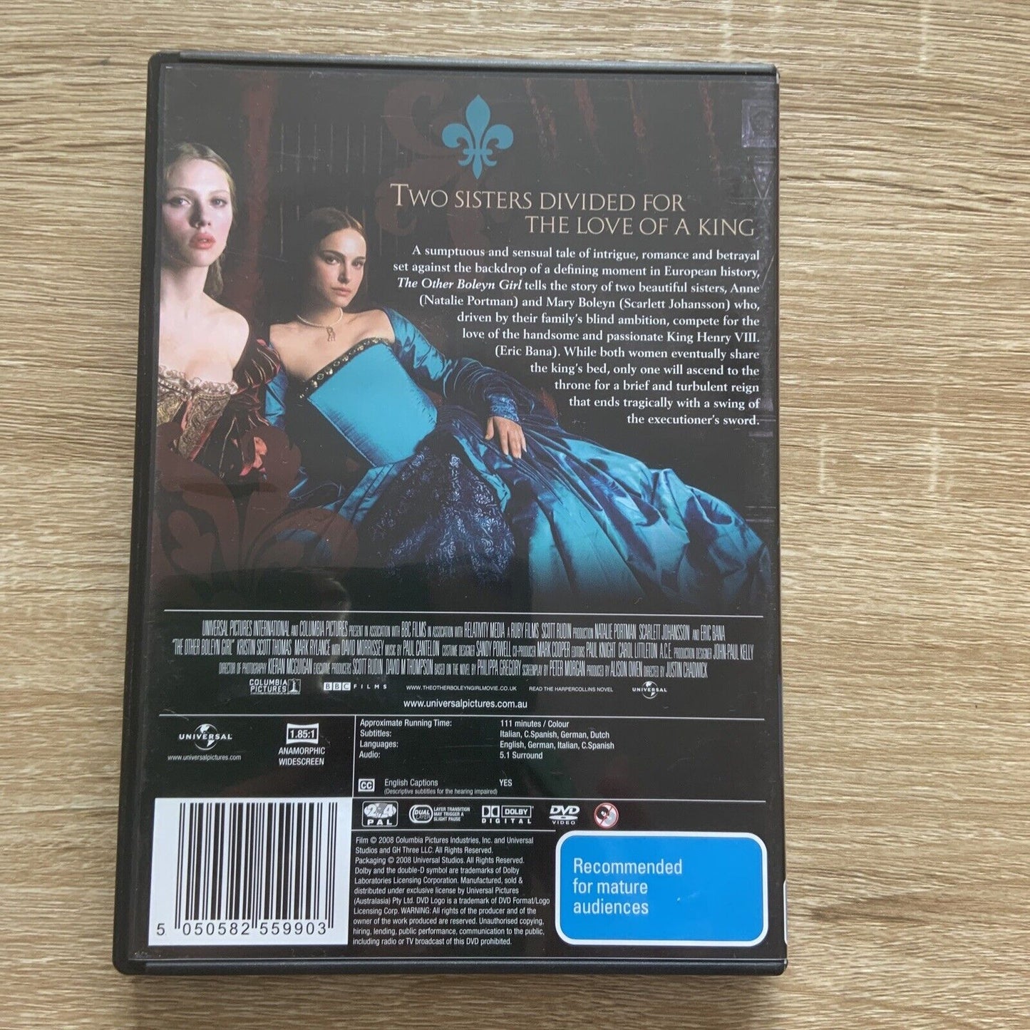 DVD The Other Boleyn Girl 2008 Natalie Portman Scarlett Johansson Eric Bana