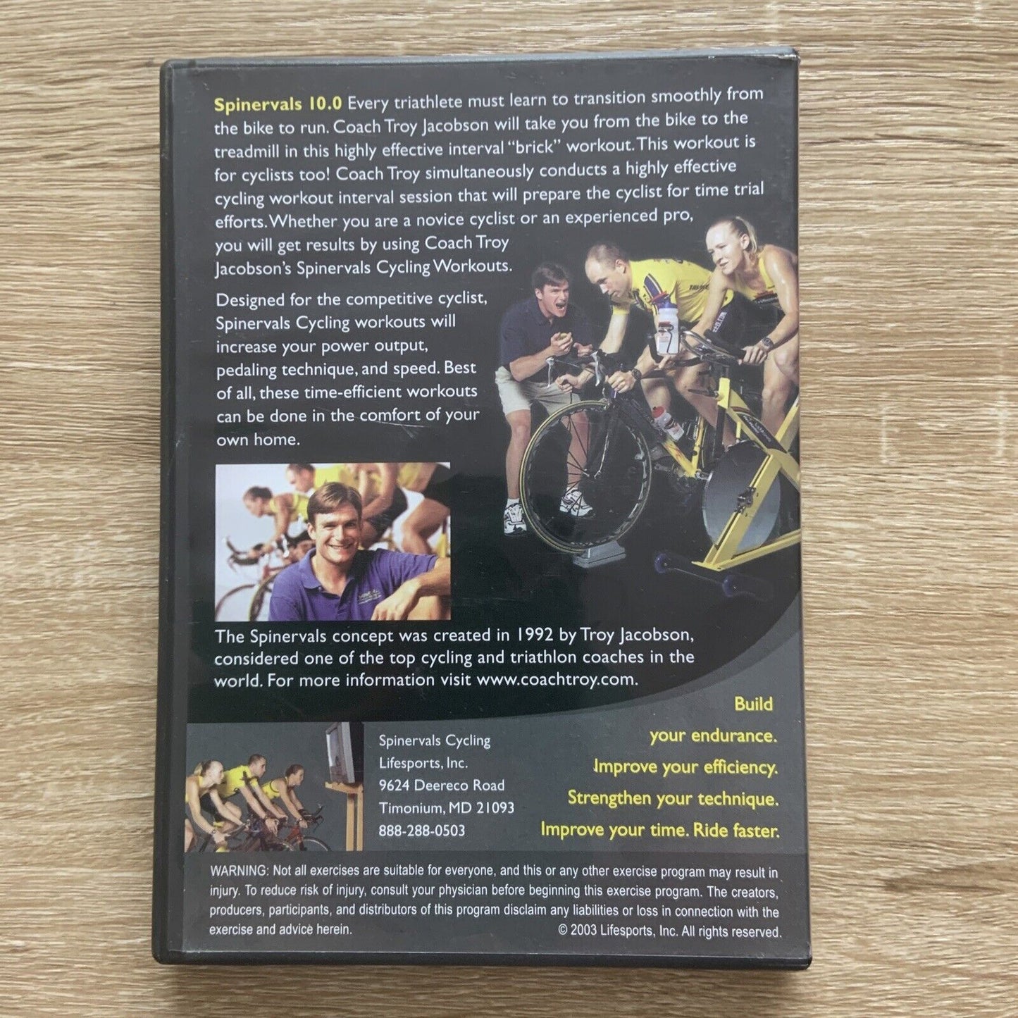 DVD SPINERVALS 10.0 Ride & Stride 1 70 Min Ultimate "Brick" Workout Transition
