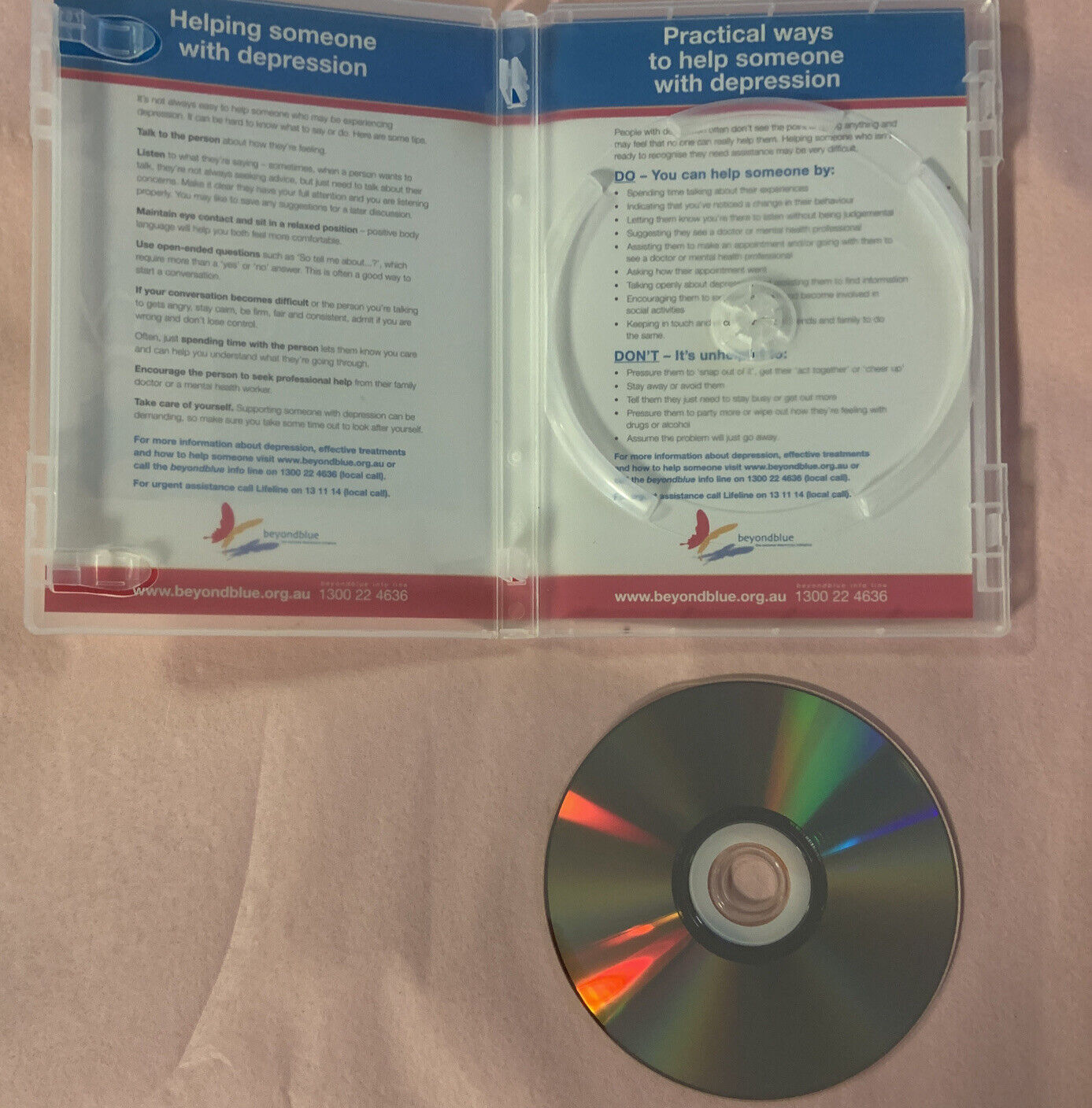 DVD BEYOND BLUE Stories of Hope and Recovery 2008 Depression Mental Health