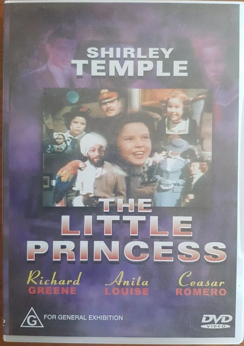 DVD The Little Princess SHIRLEY TEMPLE Movie CLEAN DISC Case Scuffed Edge
