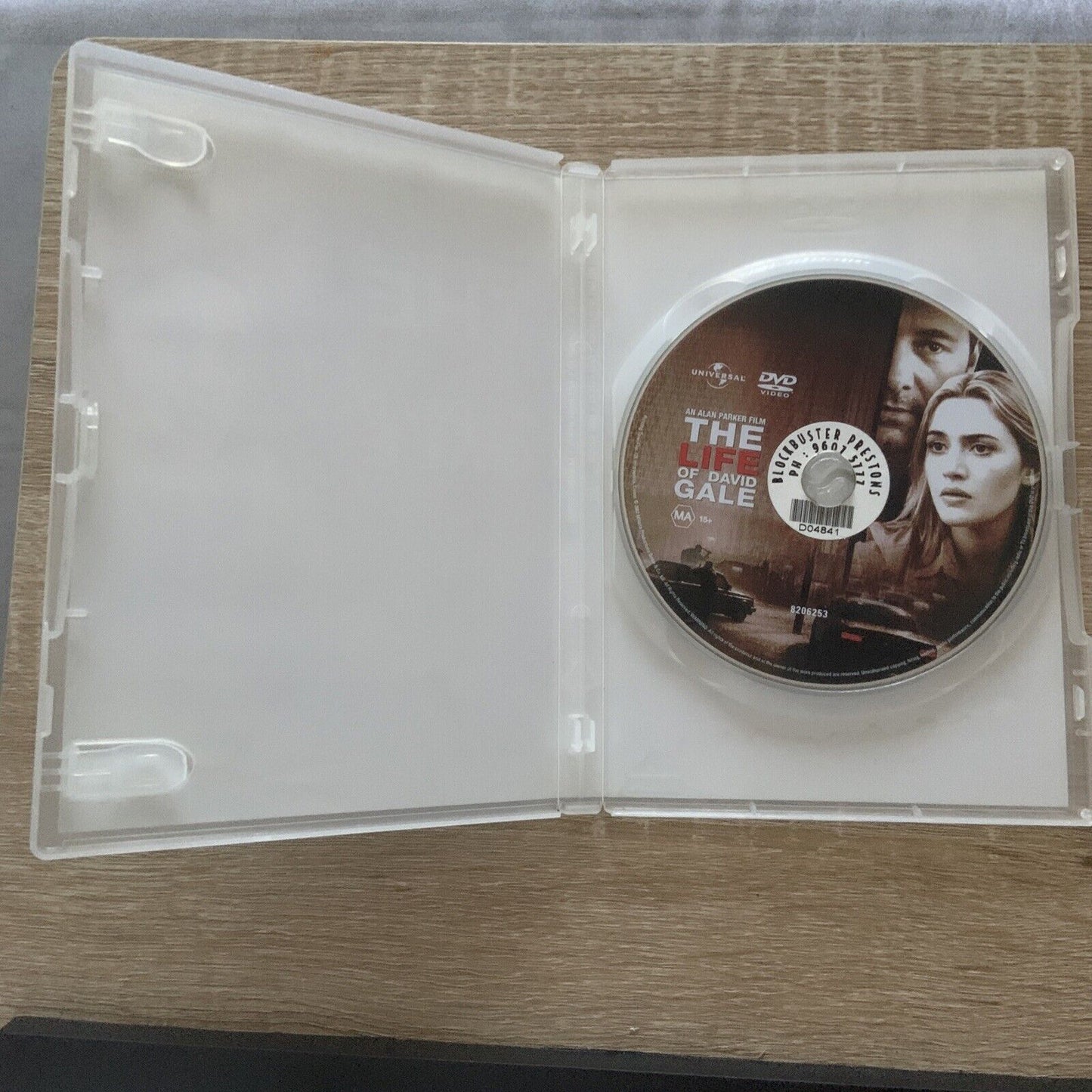 DVD THE LIFE OF DAVID GALE Kate Winslet Thriller R4 EX Blockbuster Rental
