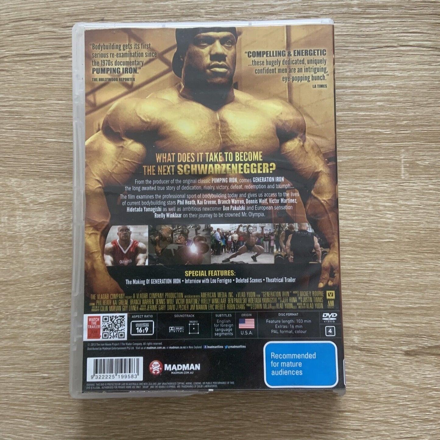 DVD Generation Iron * Narrated By Mickey Rourke Australia R4 Vlad Yudin