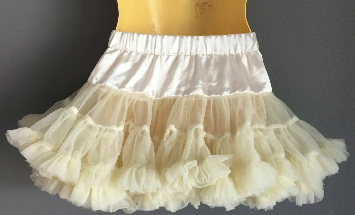 Baby Girl PRINCESS WARDROBE Cream Chiffon Pettiskirt Tutu 0 - 12 months 1 yr