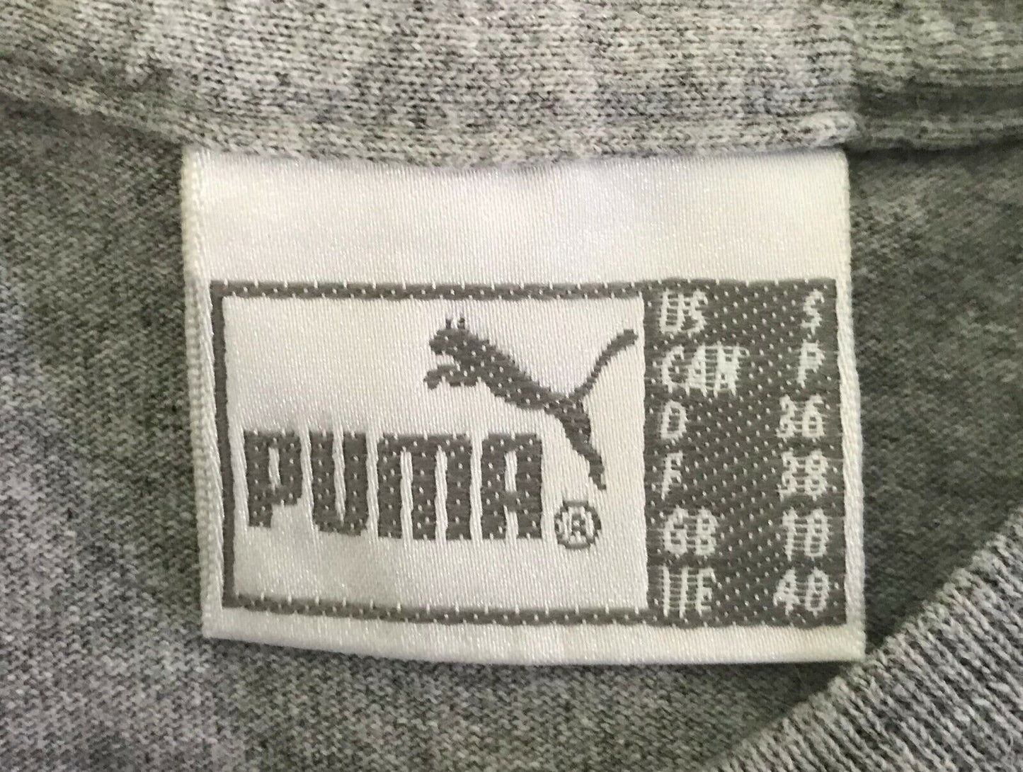 Girls PUMA Tee Athleisure Grey Short Sleeve T shirt Size S AU 8 Sports Gym