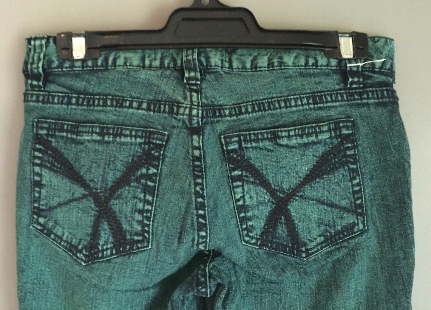 JAY JAYS Jeans Unique Green Wash Denim Skinny Leg Girls Size 9 Vintage Look