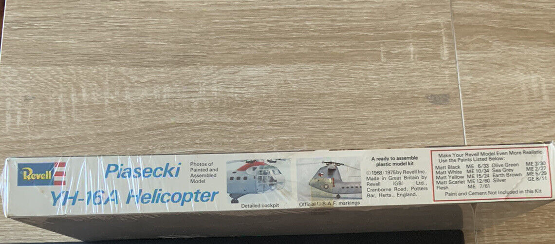 New Vintage REVELL Piasecki YH-16AHELICOPTER Model Kit 1:96 Scale H-138 Sealed