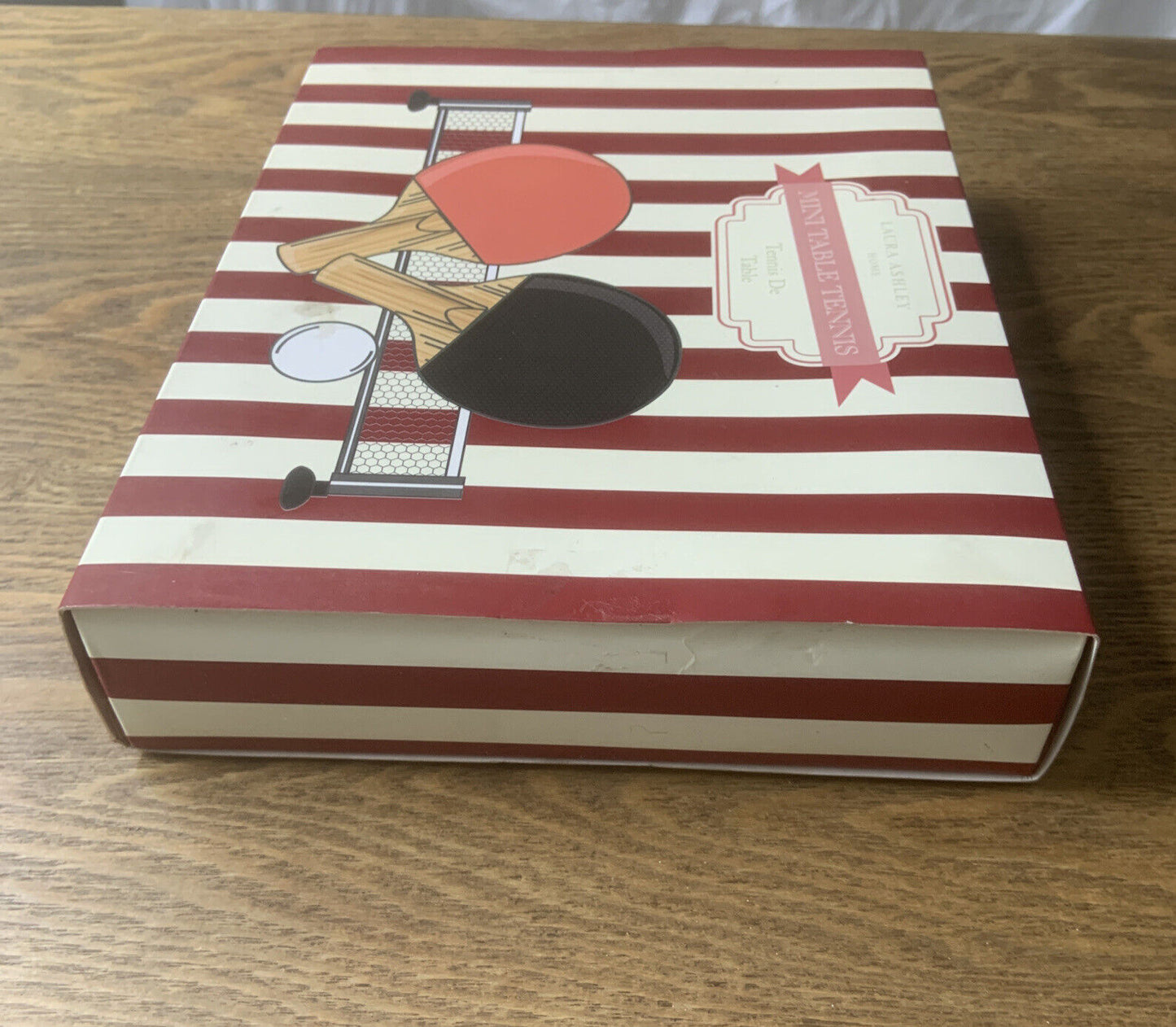 New LAURA ASHLEY Mini Table Tennis Set Promo Set Gift Box Sealed