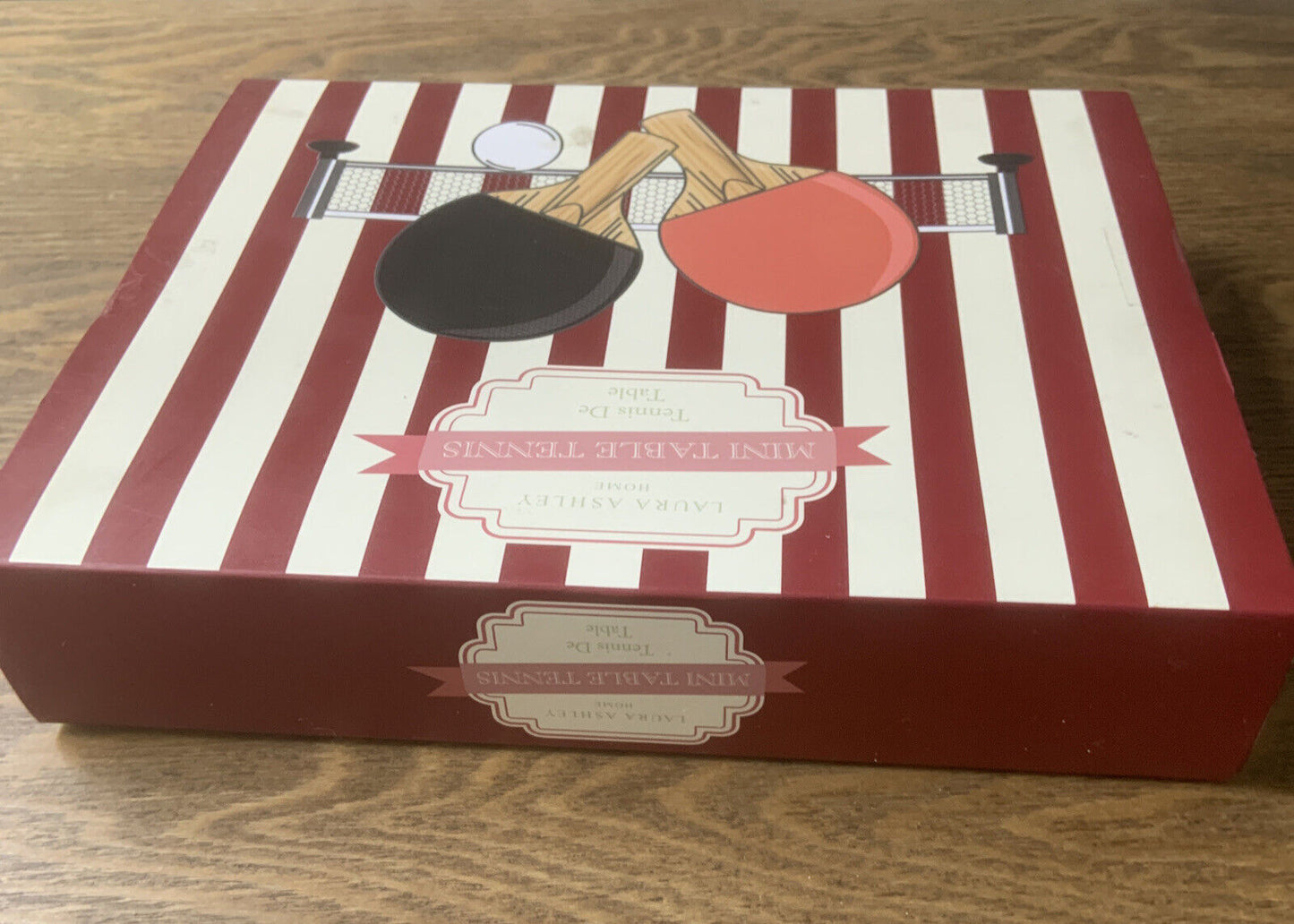 New LAURA ASHLEY Mini Table Tennis Set Promo Set Gift Box Sealed