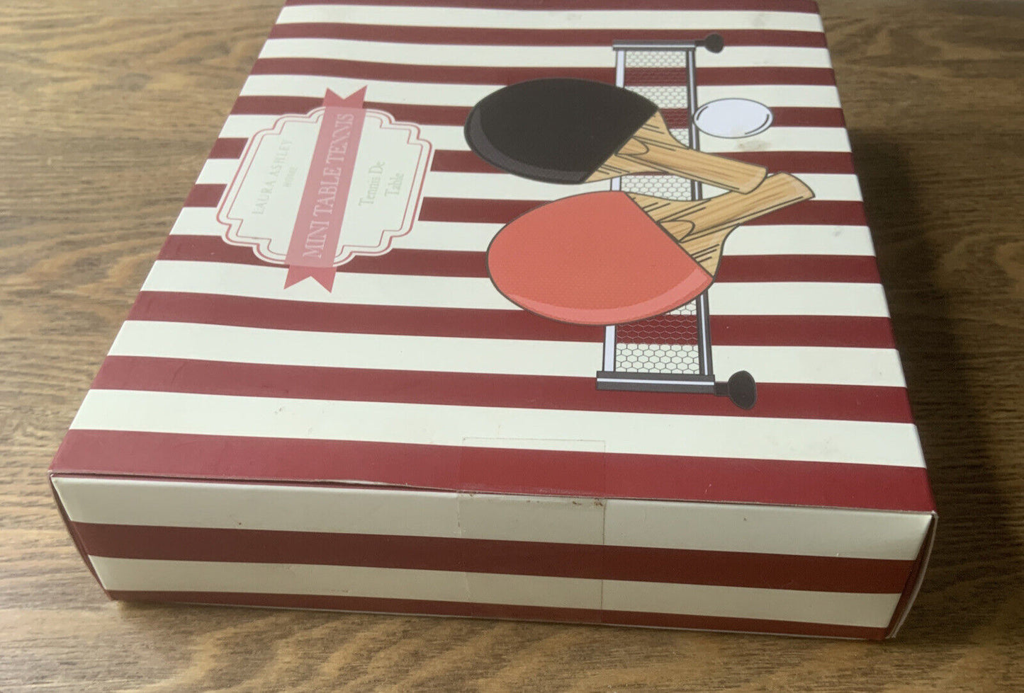 New LAURA ASHLEY Mini Table Tennis Set Promo Set Gift Box Sealed