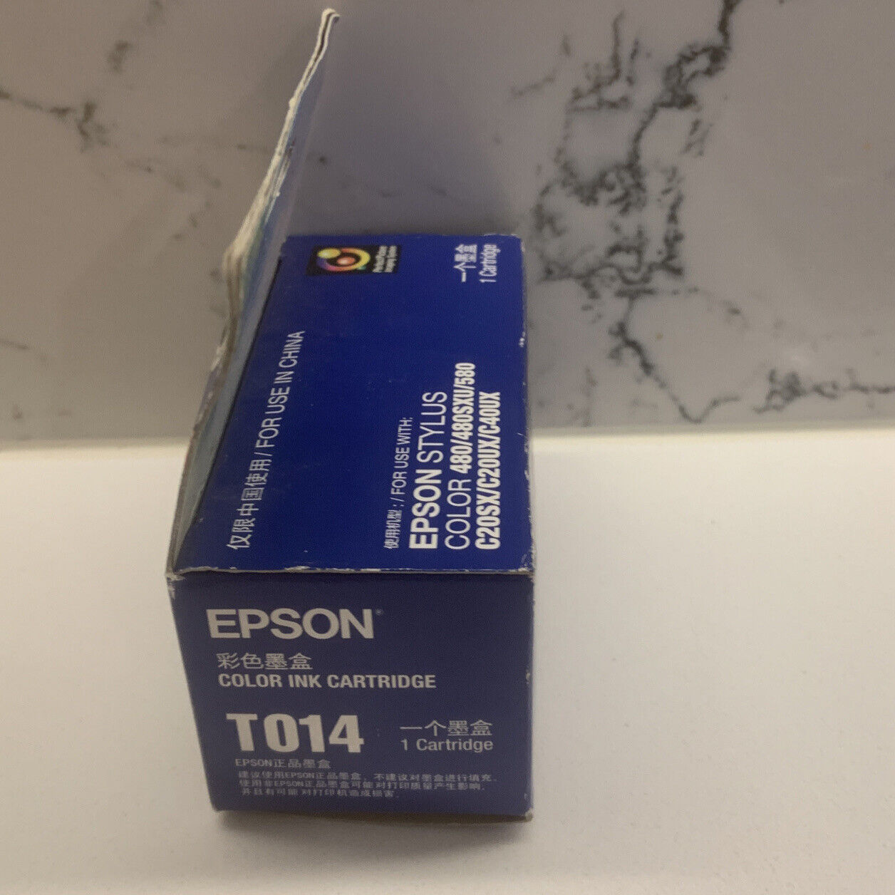 New INK CARTRIDGE EPSON T014 STYLUS COLOUR 480/580 List Sealed 2003  Old Stock
