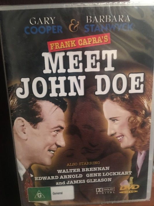 DVD MEET JOHN DOE  1941 Frank Capra Gary Cooper Barbara Stanwyck Sealed NEW