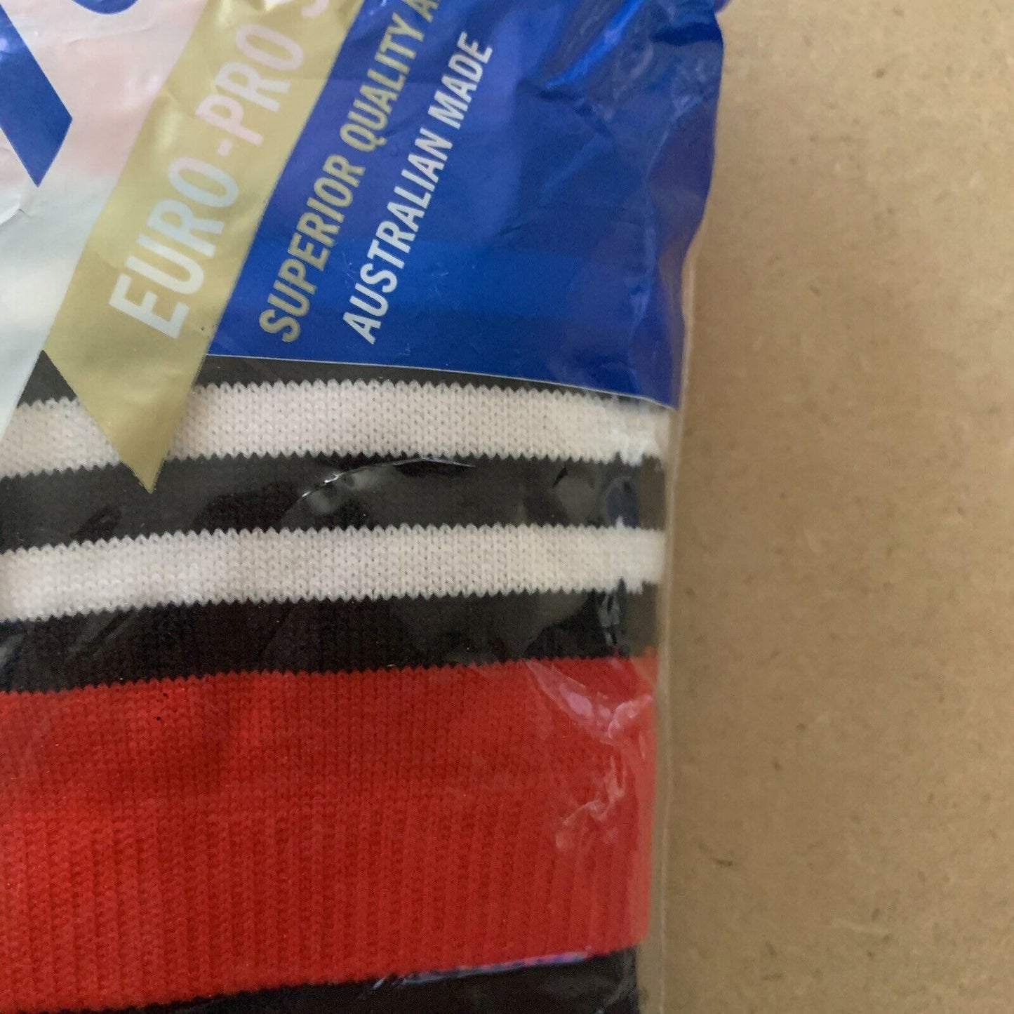 COVO Falcon Football Euro Pro Socks SPORTS XL 11 15 Sealed Red Black White NEW
