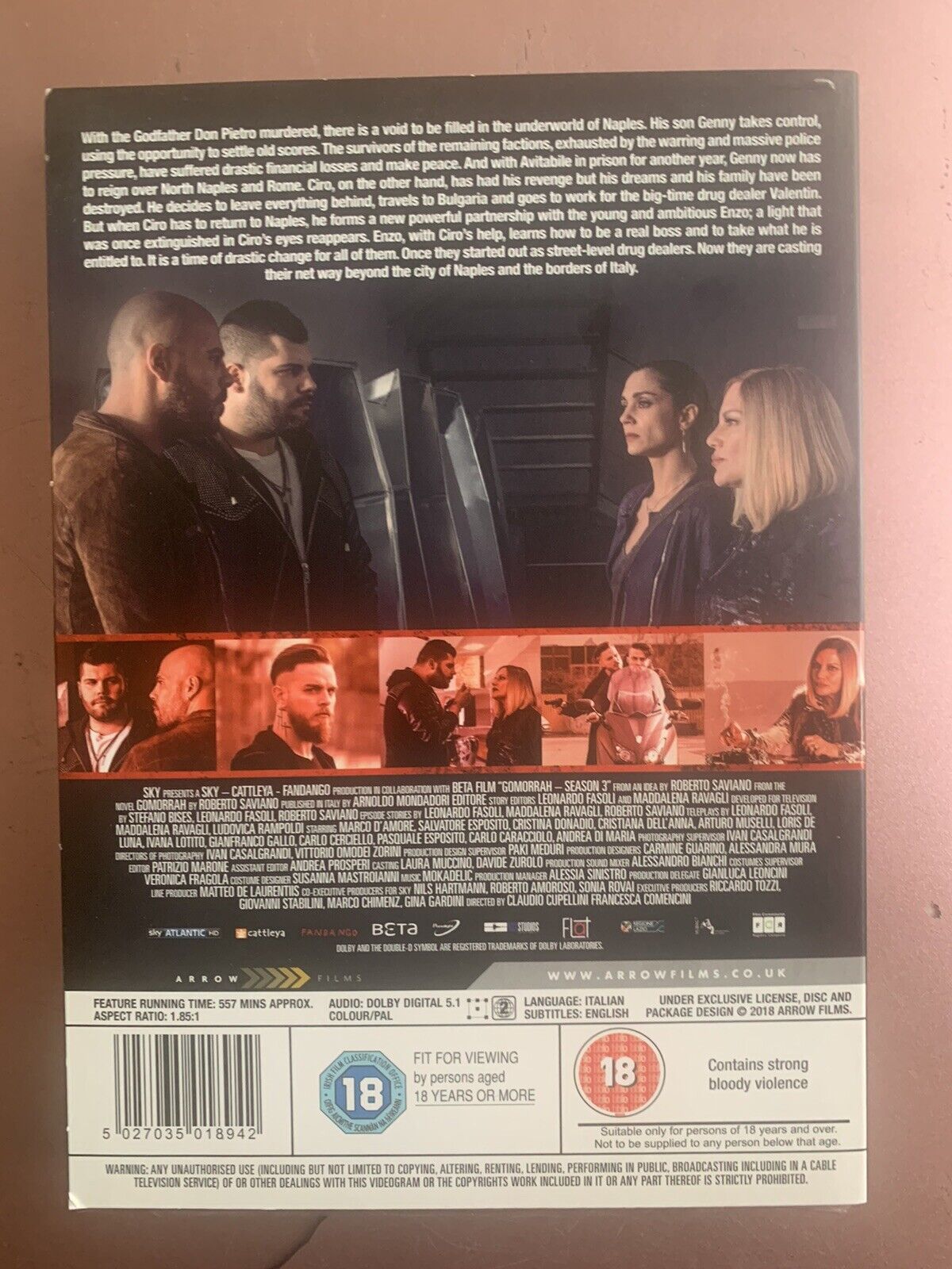 DVD GOMORRAH The Series Complete Season Three 3 UK R2 Slip Case Sealed NEW