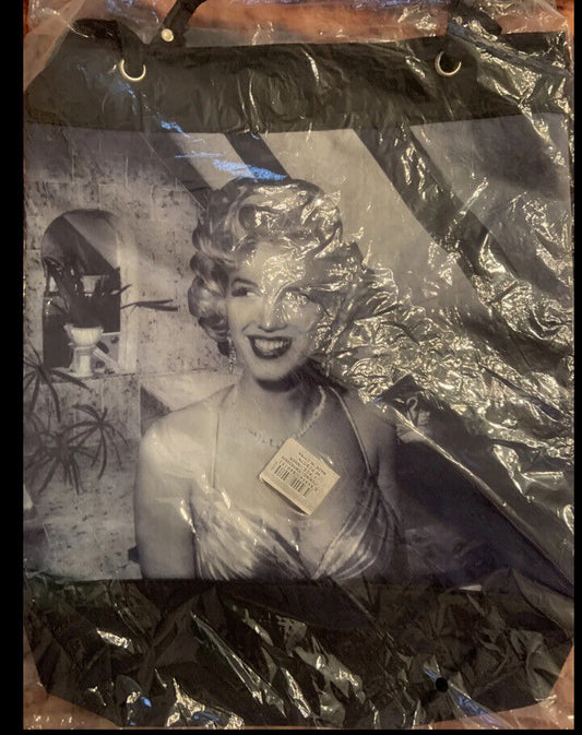 MARILYN MONROE Black TOTE BAG w Straps Shopping Bag 33x40.5cm Shopper NEW