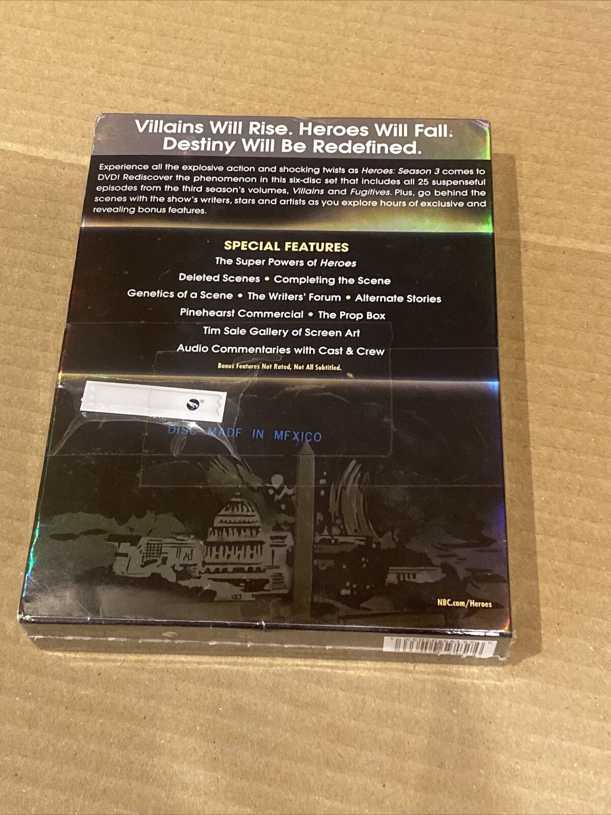 DVD HEROES Season 3 2006 TV Series Release 2009 6 Disc Boxset NBC R Sealed NEW