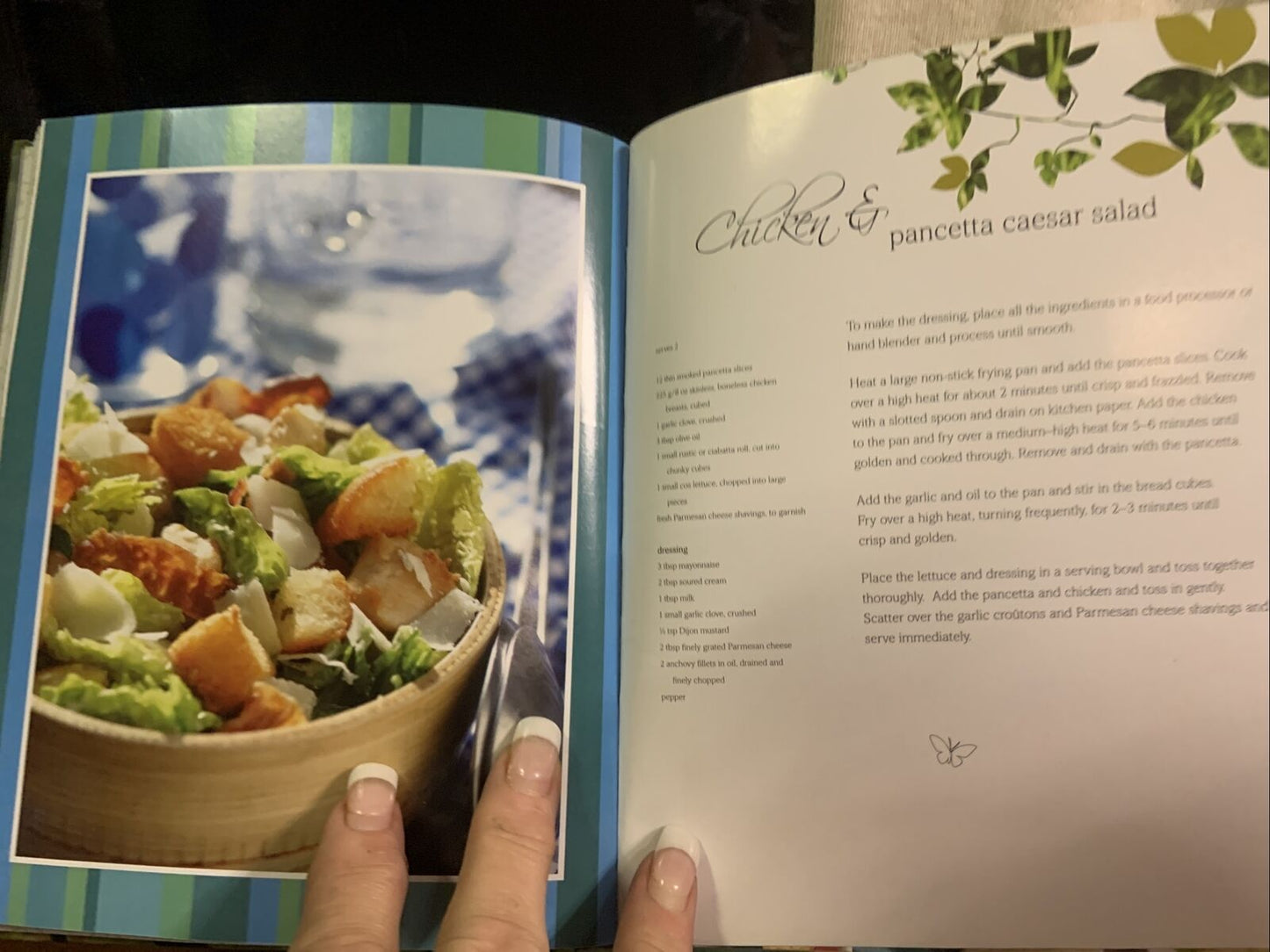 New SENSATIONAL SALADS Love Food Small Padded Cover Book 220 Pages Recipes