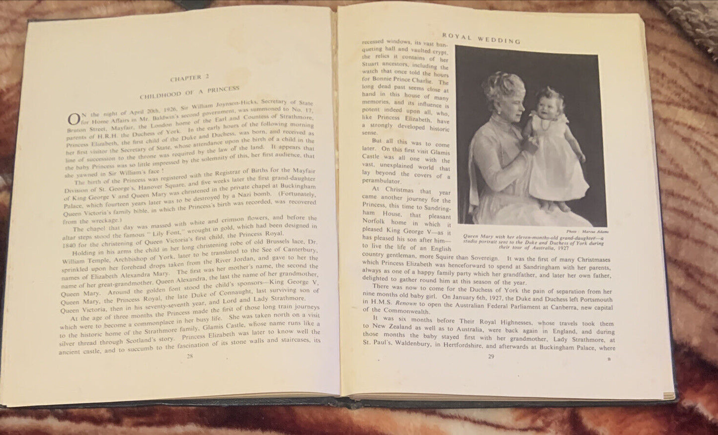 Vintage ROYAL WEDDING by Betty Spencer Shew 1st Edition 1947 HC Queen Elizabeth