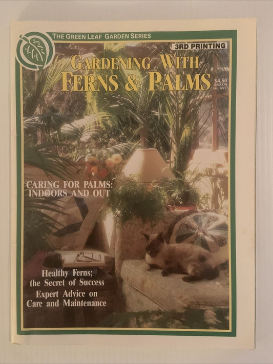 Vintage THE GREEN LEAF Garden Series Magazine GARDENING WITH FEENS & PALMS