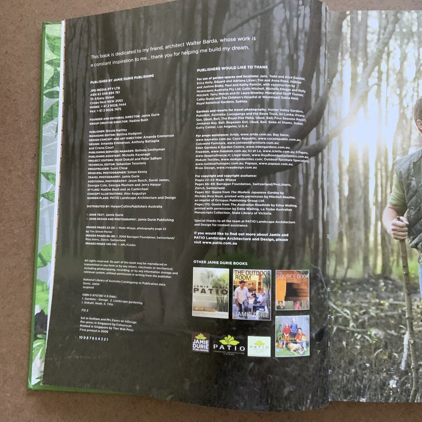 HC Book JAMIE DURIE The Ideas That Shape & Create My Design INSPIRED Garden