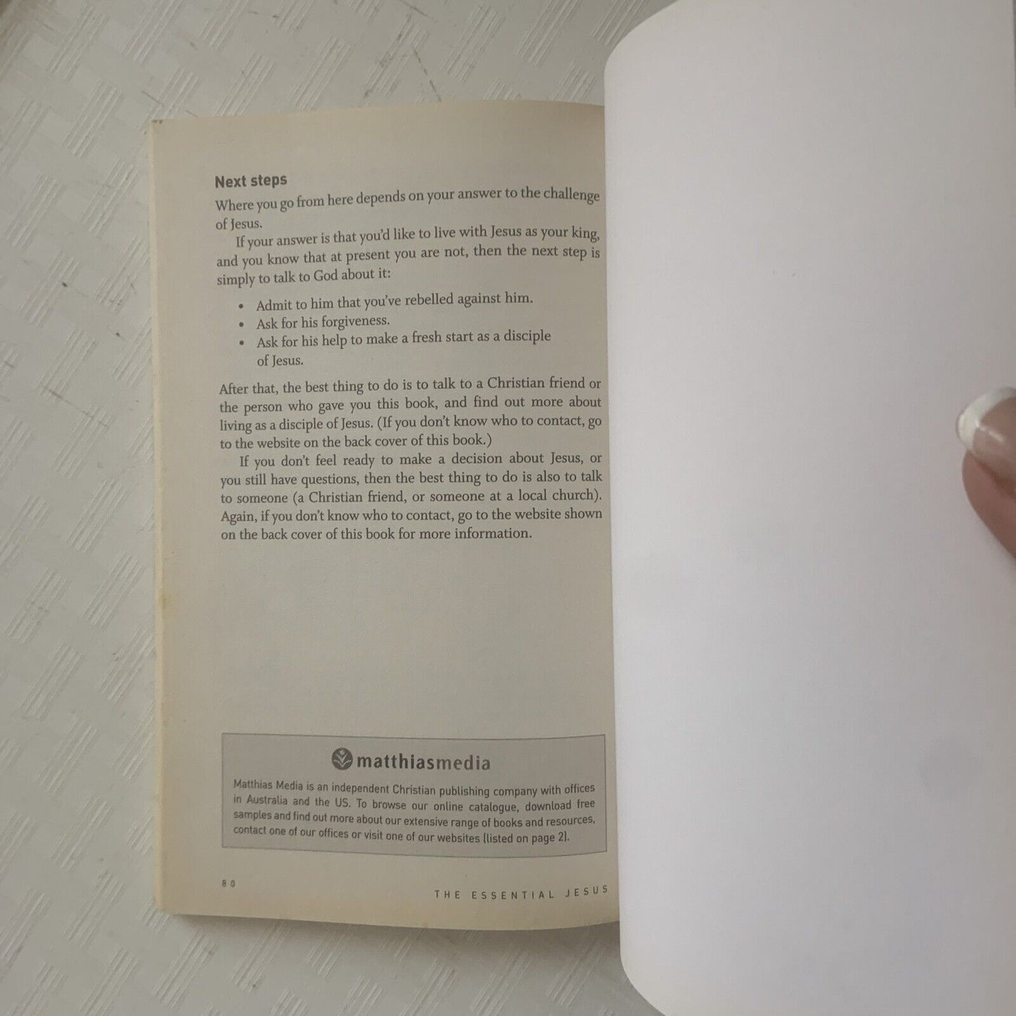 THE ESSENTIAL JESUS Read the Gospel of Jesus for Yourself by Mathias Media Aust