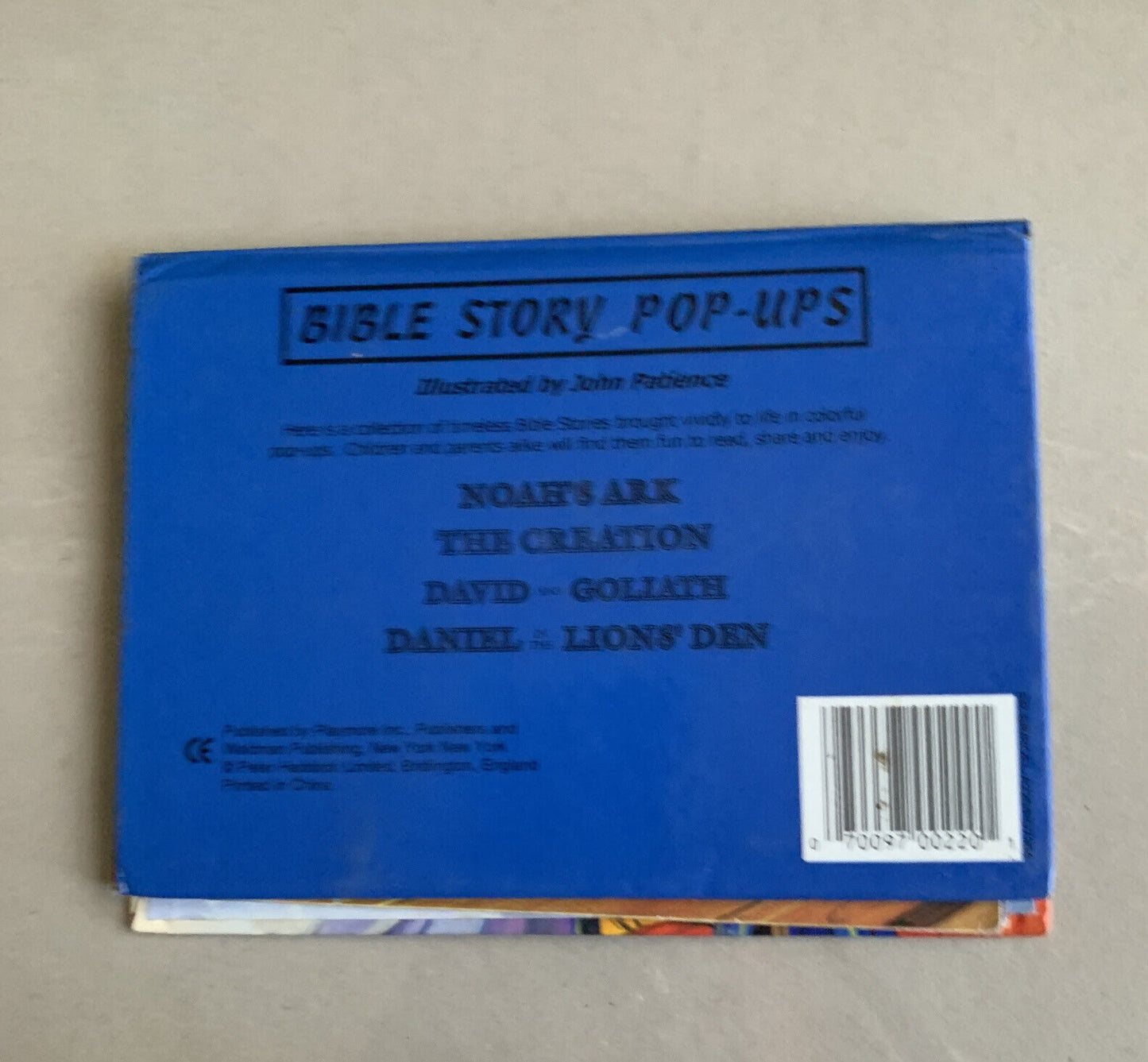 NOAHS ARK BIBLE STORIES Pop Ups HC Book Boat Animals Great Flood