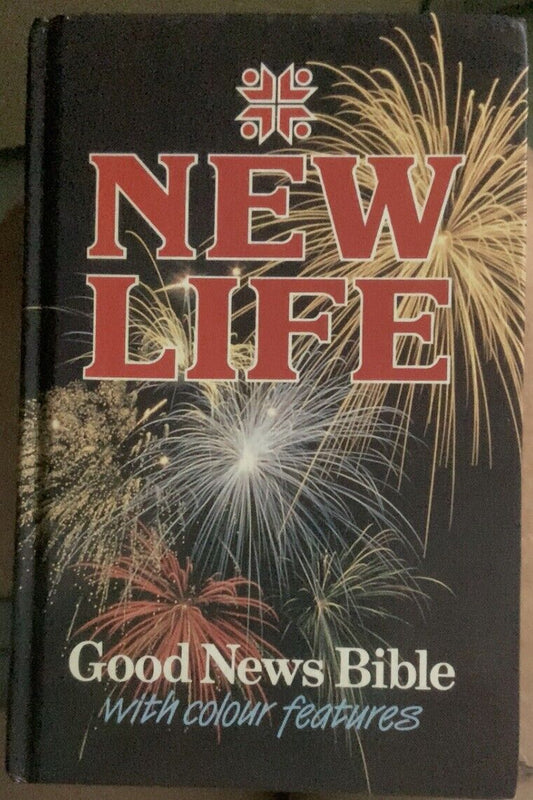 GOOD NEWS BIBLE New Life With Colour Features Religious Harper Collins HC Book