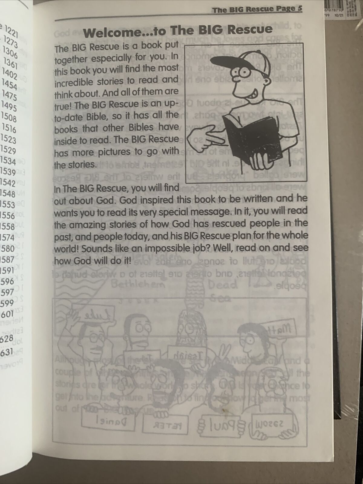 THE BIG RESCUE BIBLE Contemporary English Version Illustrated HC 1642 pages 1995