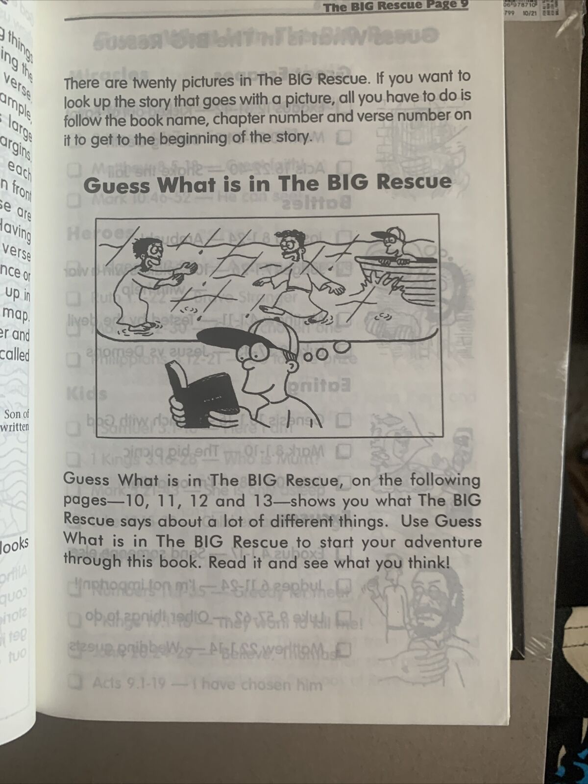 THE BIG RESCUE BIBLE Contemporary English Version Illustrated HC 1642 pages 1995