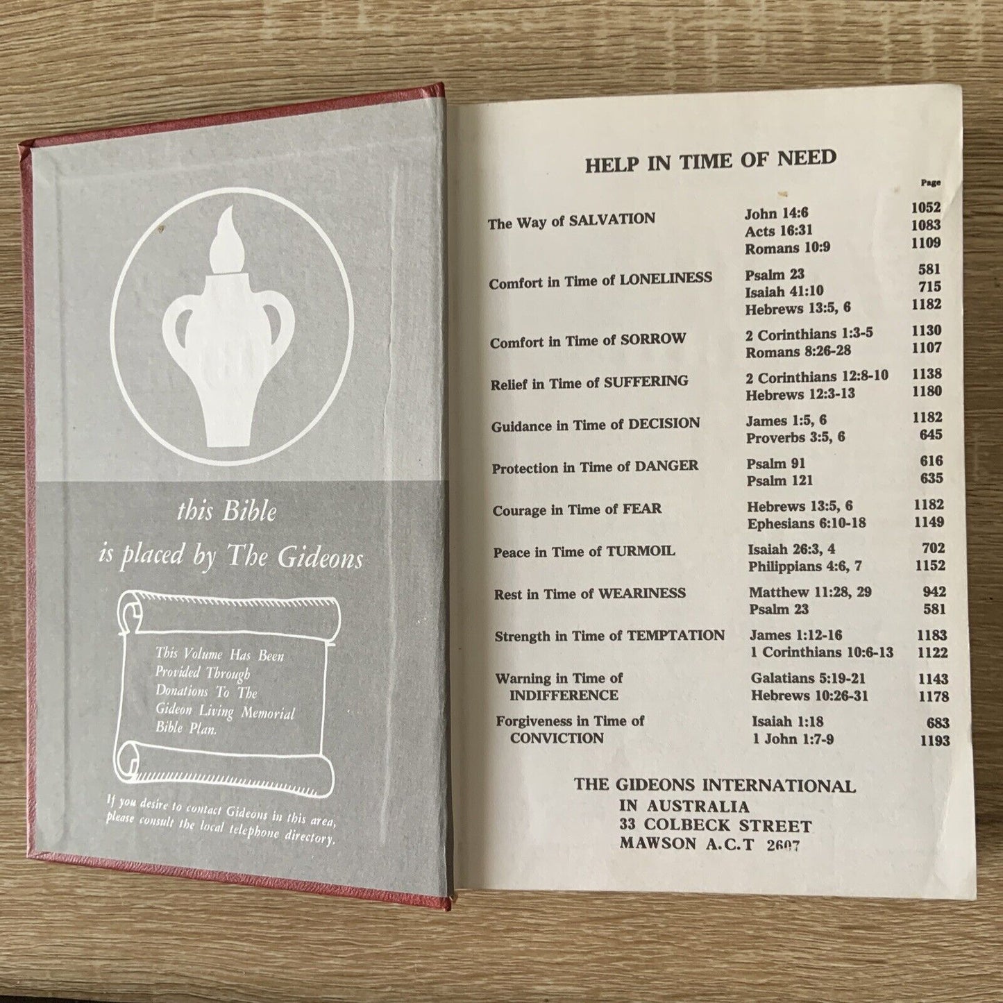 1987 THE HOLY BIBLE GIDEONS OLD NEW TESTAMENTS New King James Version RED HC
