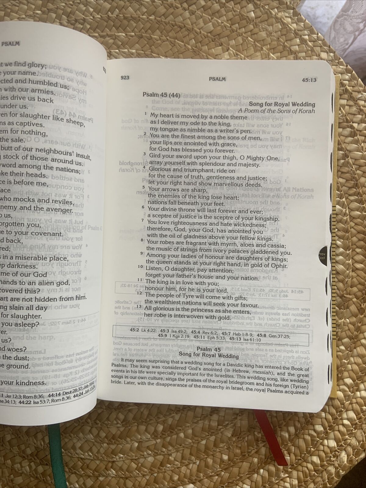 THE NEW COMMUNITY BIBLE Catholic Edition HC 2012 Fine Paper 2 Ribbons Beautiful