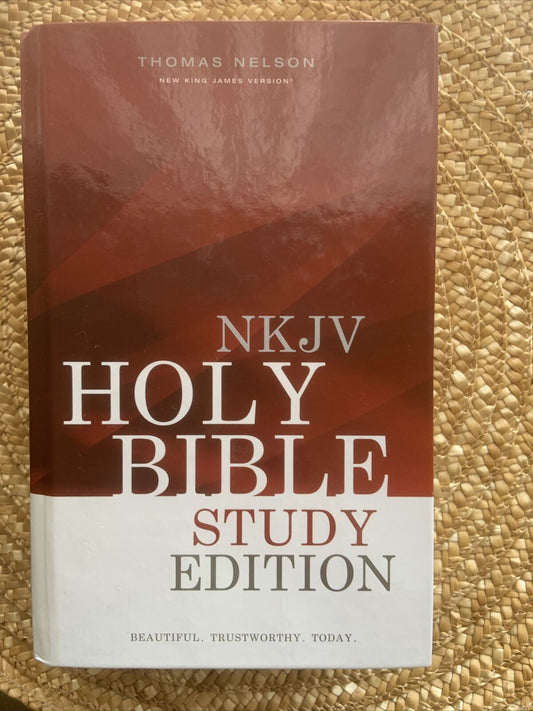 NKJV HOLY BIBLE Study Edition HC Book by Thomas Nelson 1982 Mint Condition
