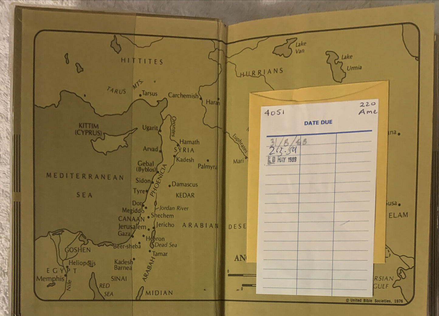 Rare Cover GOOD NEWS BIBLE Todays English Version Ex Library 1976 GOLD EDITION