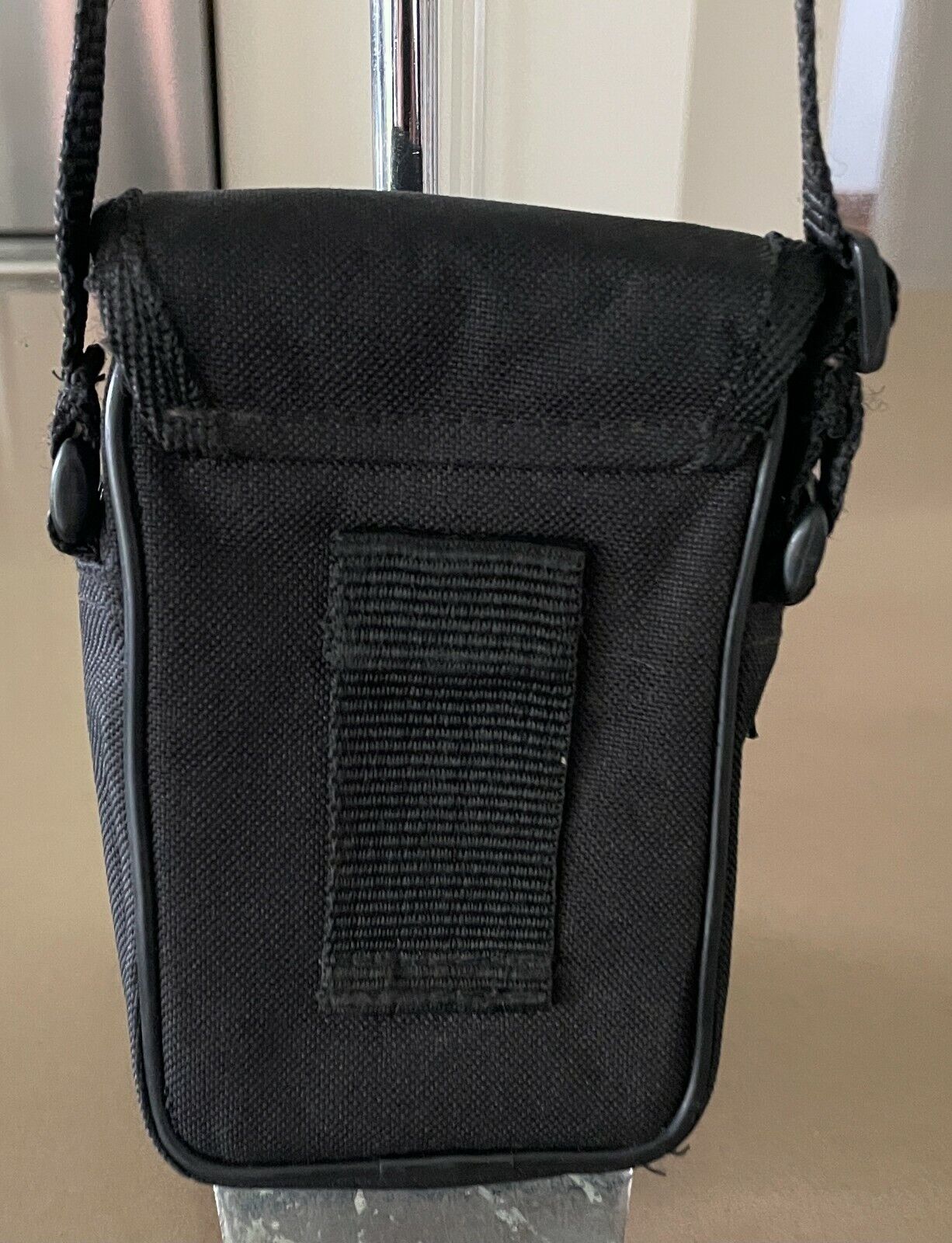Black Canvas INTERCRAFT Camera Carry Bag w Pocket Shoulder Strap Belt Loop